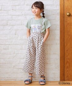 ANY KIDS 麻ライク ドット柄 ガウチョ