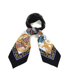 Marca ＜新柄！＞【伝統横濱スカーフ】星の神話 大判 シルクツイル スカーフ