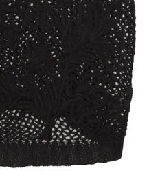 earth music&ecology フラワー刺繍メッシュベスト