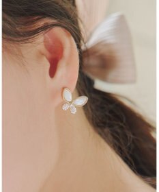 Tiaclasse 【安田美沙子さん着用・金属アレルギー対応】バタフライモチーフピアス