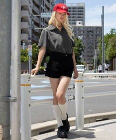 WEGO 【ユニセックス着用ITEM】ブリーチカノコハーフZIPポロ（SS）