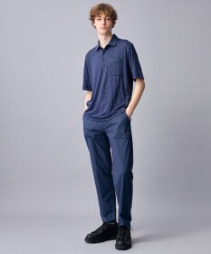 JOSEPH ABBOUD MOUNTAIN 【ゆったりシルエット】ランダムスラブリップ アウトドアポロシャツ