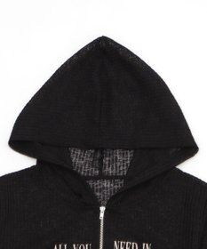 WEGO グラフィックシアーリブパーカー