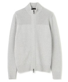 JOSEPH HOMME シルクバルキーハニカム　ジップアップニット