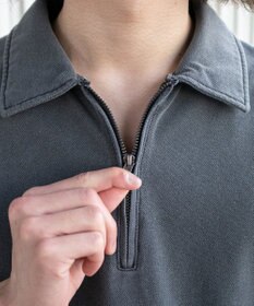 WEGO 【ユニセックス着用ITEM】ブリーチカノコハーフZIPポロ（SS）