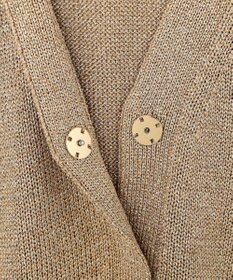 BEIGE， SPESSARTINE / Vネッククロップドカーディガン