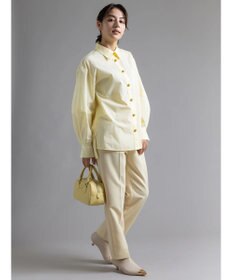 Te chichi 【Atelier Bonheur】アクセサリーチャームボタンシャツ《2025winter catalog item》