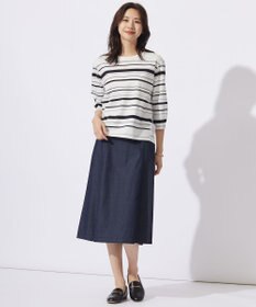 J.PRESS LADIES 【洗える】5ozバージラコンパクト スカート