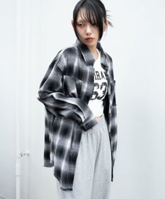 WEGO チェックBIGネルシャツ