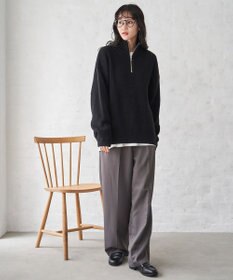 WEGO オーバーフィットハーフジッププルオーバー