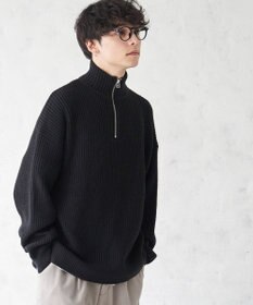 WEGO オーバーフィットハーフジッププルオーバー
