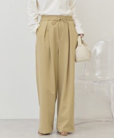 AMERICAN HOLIC リボン付きタックワイドパンツ