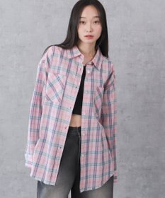 WEGO チェックBIGシャツ