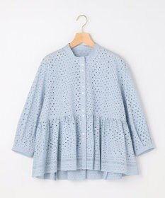 組曲 【先行予約】エンブロイダリーレーススタンドネック ブラウス