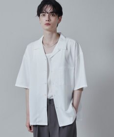 WEGO 【速乾/シワになりにくい】ドライポリオープンカラーシャツ(S)