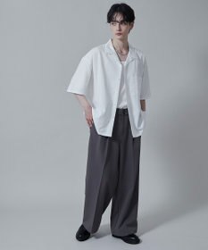 WEGO 【速乾/シワになりにくい】ドライポリオープンカラーシャツ(S)