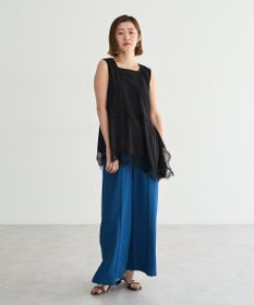 YECCA VECCA 2wayアシメデザインノースリーブブラウス