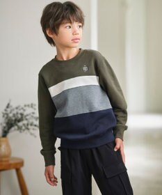 J.PRESS KIDS 【90-130cm】 カラーブロックトレーナー