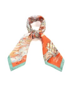 Marca 【伝統横濱スカーフ】YOKOHAMA MINATOMIRAI  大判 シルクツイル スカーフ