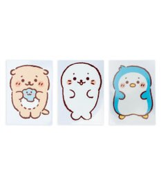 Mother garden しろたん どこでも一緒 ステッカー 小 3枚セット 《しろたん/らっこいぬ/らむね》