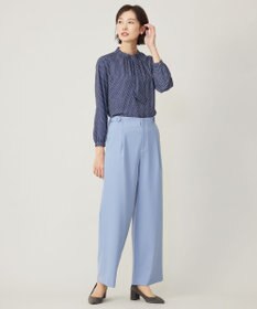 J.PRESS LADIES 幾何プリント モックネック カットソー