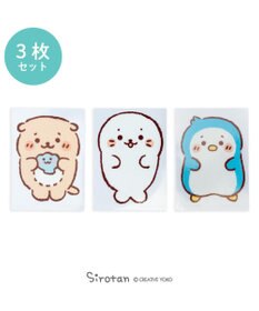 Mother garden しろたん どこでも一緒 ステッカー 小 3枚セット 《しろたん/らっこいぬ/らむね》