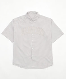 WEGO 【ユニセックス着用ITEM】オックスフォードダメージアップリケシャツ（SS）