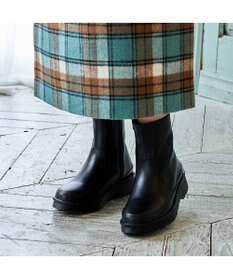 ing <ing>【WEB限定】ボリュームソールラウンドショートブーツ