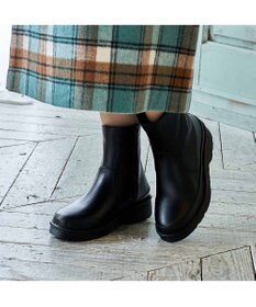 ing <ing>【WEB限定】ボリュームソールラウンドショートブーツ