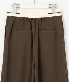 Feroux 【洗える】マーベルトデザイン セミワイドパンツ