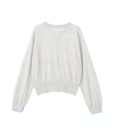 AMERICAN HOLIC シアー配色ニットカーディガン