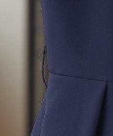 Tiaclasse 【ダブルクロス・洗える】 ナローVネックワンピース