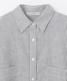 ANY 【洗濯機可能】ダブルポケット クロップドシャツ