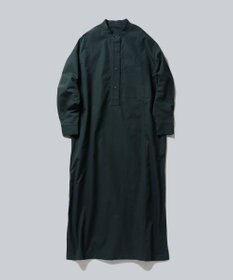 WHITE MAILS COTTON PAPER DUMP BAND COLLAR OVERSIZED シャツドレス