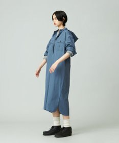 J.PRESS YORK STREET 【WOMEN】ミリタリーシャツワンピース