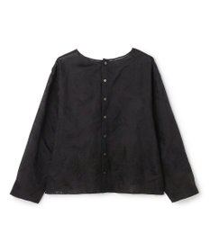 UNFILO L 【前後着用可能の2WAY仕様】ボタニカル エンブロイダリー ブラウス