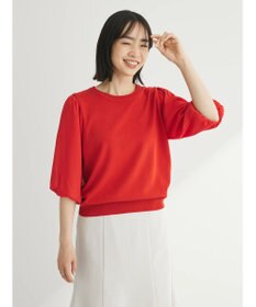 Green Parks 袖楊柳ドッキングニットプルオーバー