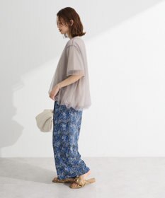 Green Parks チュールドッキングバルーン５分袖プルオーバー