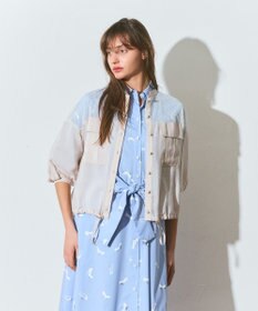 GRACE CONTINENTAL メッシュコンビシアーブルゾン