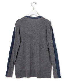 ICB L 【洗える】コンパクトファインウール Vネックニット