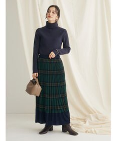 CRAFT STANDARD BOUTIQUE 配色チェックプリーツスカート