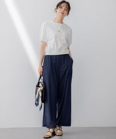 組曲 L 【WEB限定】クールプレーティング天竺スエットライク カットソー