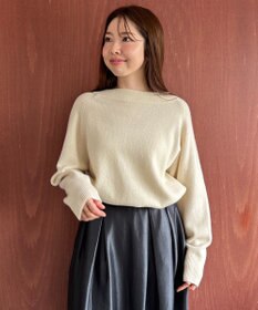 UNFILO カシミヤブレンド オフネックニット