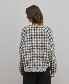 GRACE CONTINENTAL レースヘムツイードジャケット