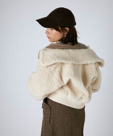 OP／FILA 【Kappa】ショート丈 ドロップショルダーボアジャケット