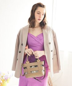 style code 【MERCURYDUO/マーキュリーデュオ】軽量メッシュ　花柄巾着付ミニトートバッグ