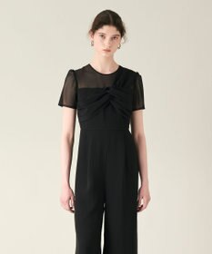 GRACE CONTINENTAL ドレープリボンサロペット