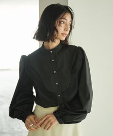 #Newans 【洗濯機可能】ウェイビービブデザインブラウス