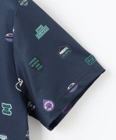 23区GOLF 【WOMEN】【吸水速乾・UVケア】ステッカープリント モックネックシャツ