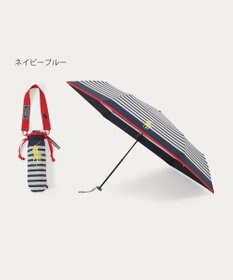 MOONBAT POLO RALPH LAUREN(ポロ ラルフローレン)ポロポニー ボーダー 折りたたみ傘 簡単開閉